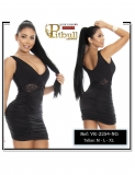 VESTIDO PITBULL REF VE 2254 NEGRO