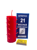 VELON 21 MECHAS ROJO VN37-3